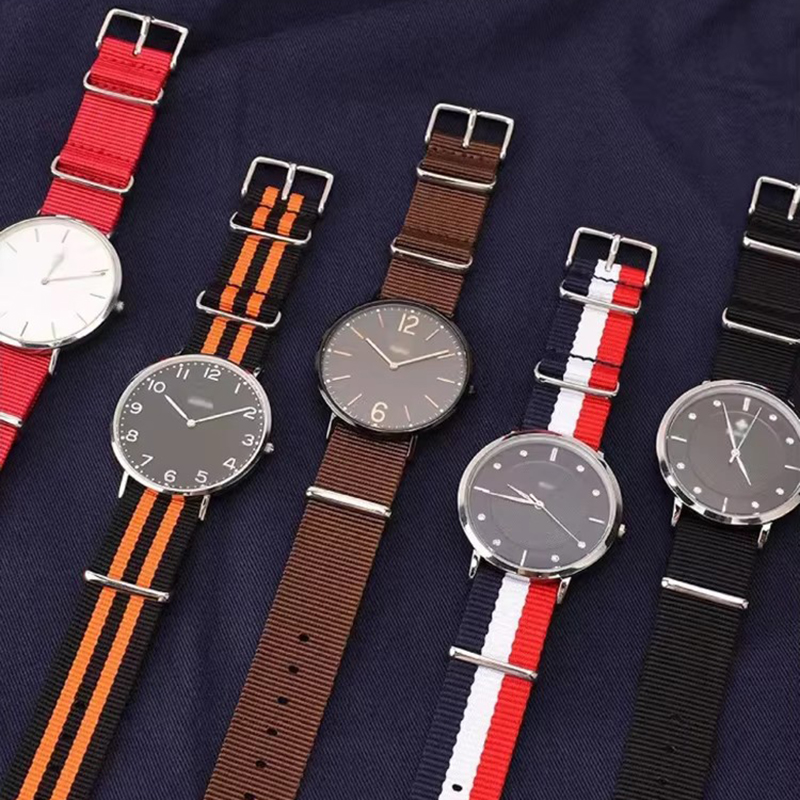 Nylon Nato Strap - 18/20/22/24Mm Cambos Strepen Sterke Stof Nylon