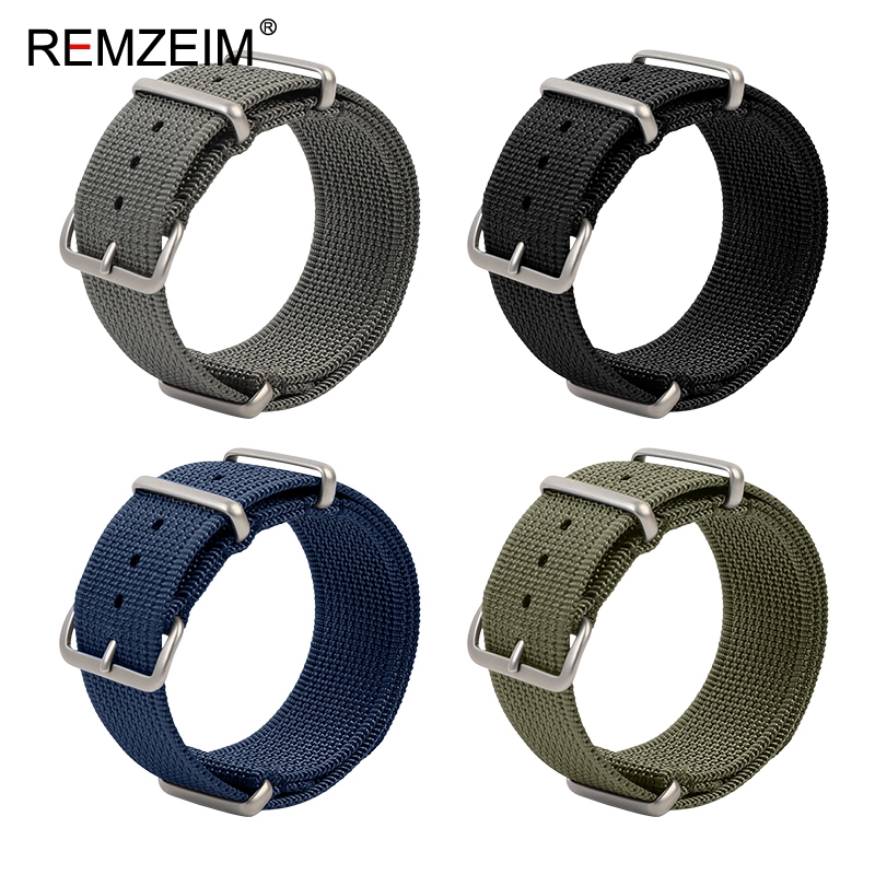 Nylon Nato Strap - Nieuwe Geribbelde Nylon Horlogeband 18mm 20mm