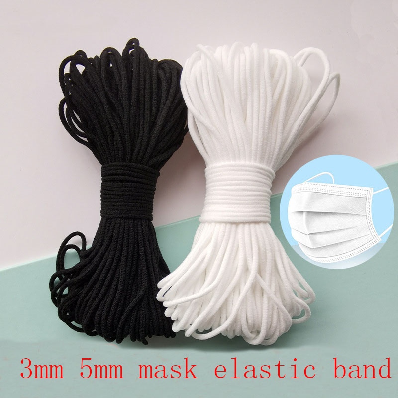 Milanaise Mesh Band - Masker Elastische Touw 3Mm Ronde Witte