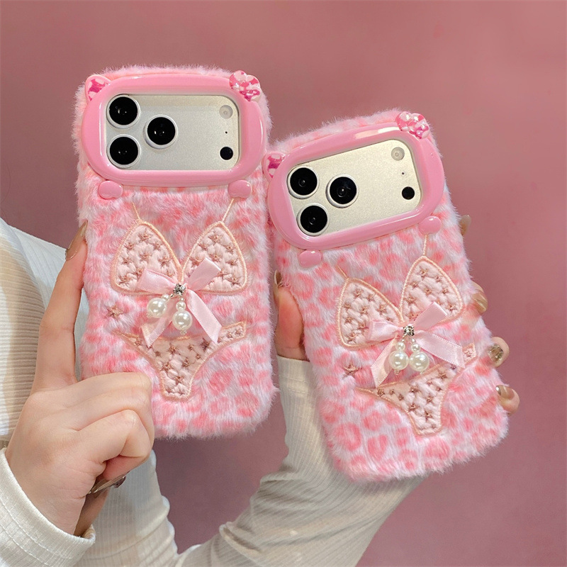 Apple Iphone 16 - Parel Bikini Design Pluche Hoesje voor