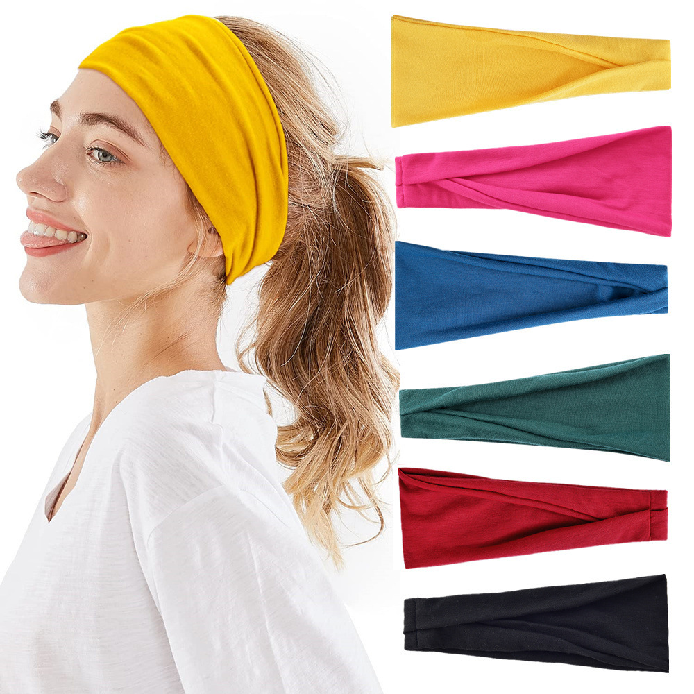 Milanaise Mesh Band - Effen kleur Sport Yoga Hoofdband Zweetabsorberende