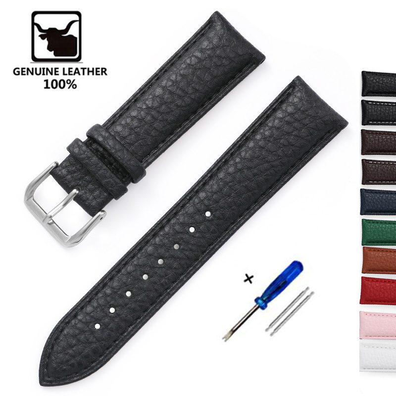 Nylon Nato Strap - Litchi Patroon Zacht Lederen Horlogeband Armband
