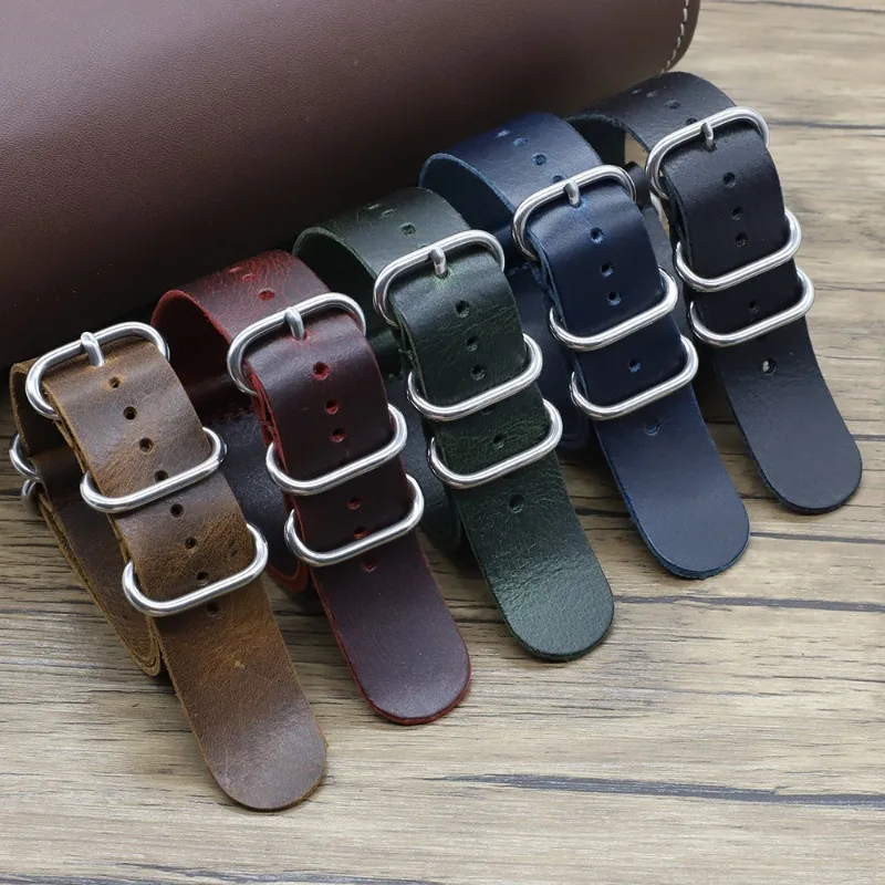 Nylon Nato Strap - Vintage lederen horlogebanden 18mm 20mm 22mm