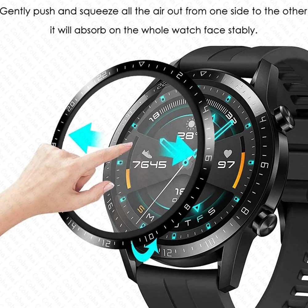 Titan Smartwatch Accessories - 20D Gebogen Rand Gehard Glas voor