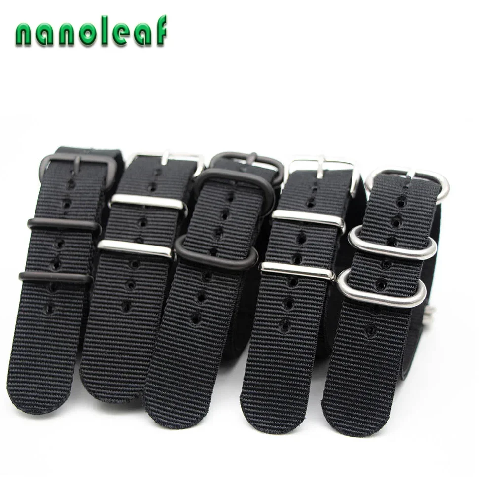 Nylon Nato Strap - Zwart Nylon Horlogeband Voor Mechanisch Horloge