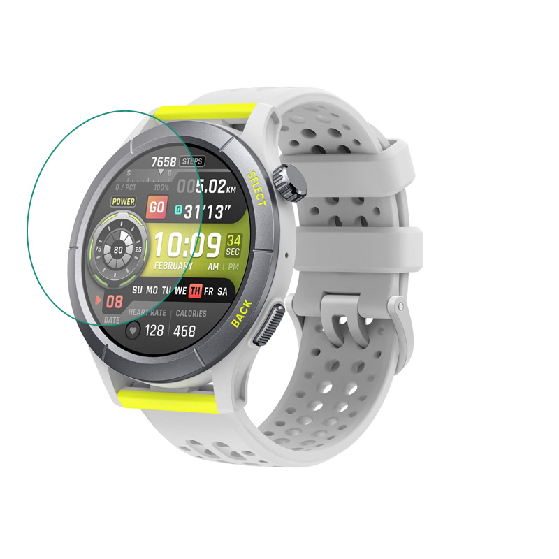 Amazfit Smartwatch Accessories - Hardglas Smartwatch HD Clear Beschermfolie voor