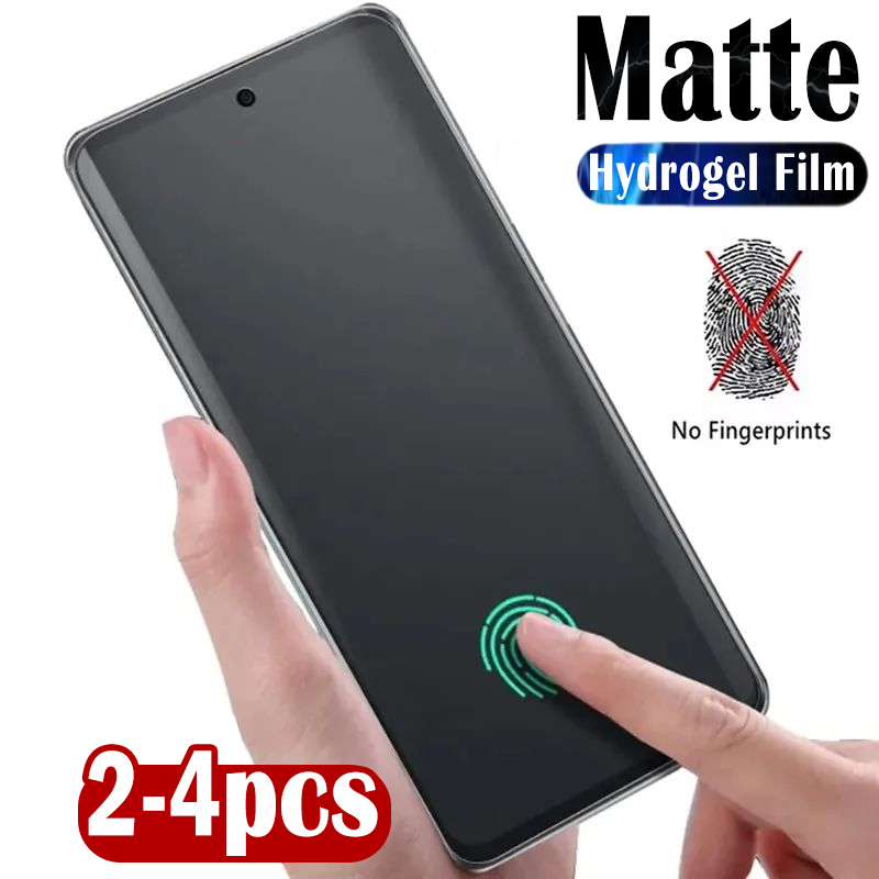 Realme Gt 6 - 2-4 stuks Matte Frosted Siliconen Hydrogel