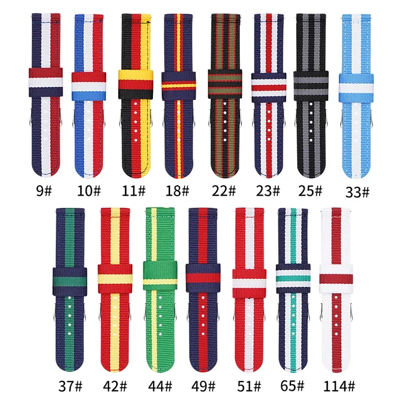 Nylon Nato Strap - 20 mm 22 mm geweven nylon