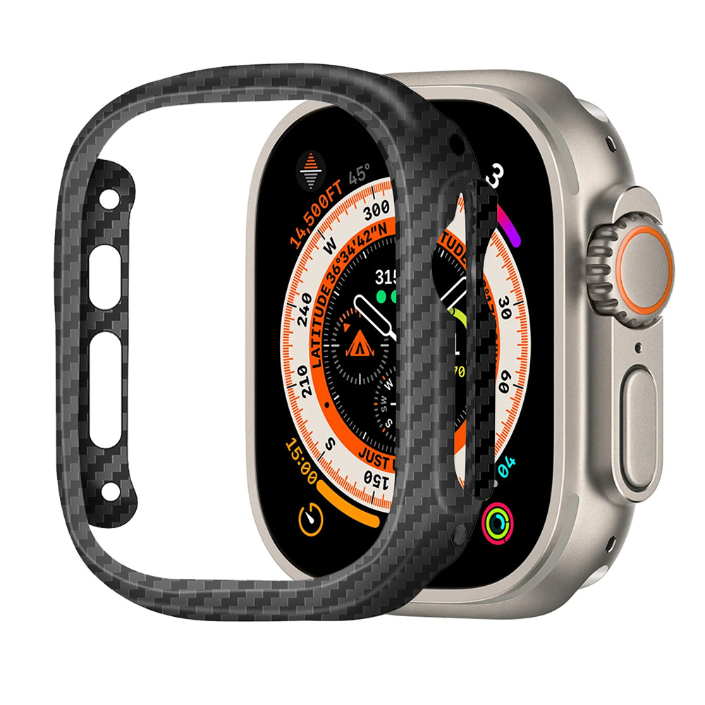 Watch Face Protector - Kevlar Koolstofvezel Dunne Case Voor Apple