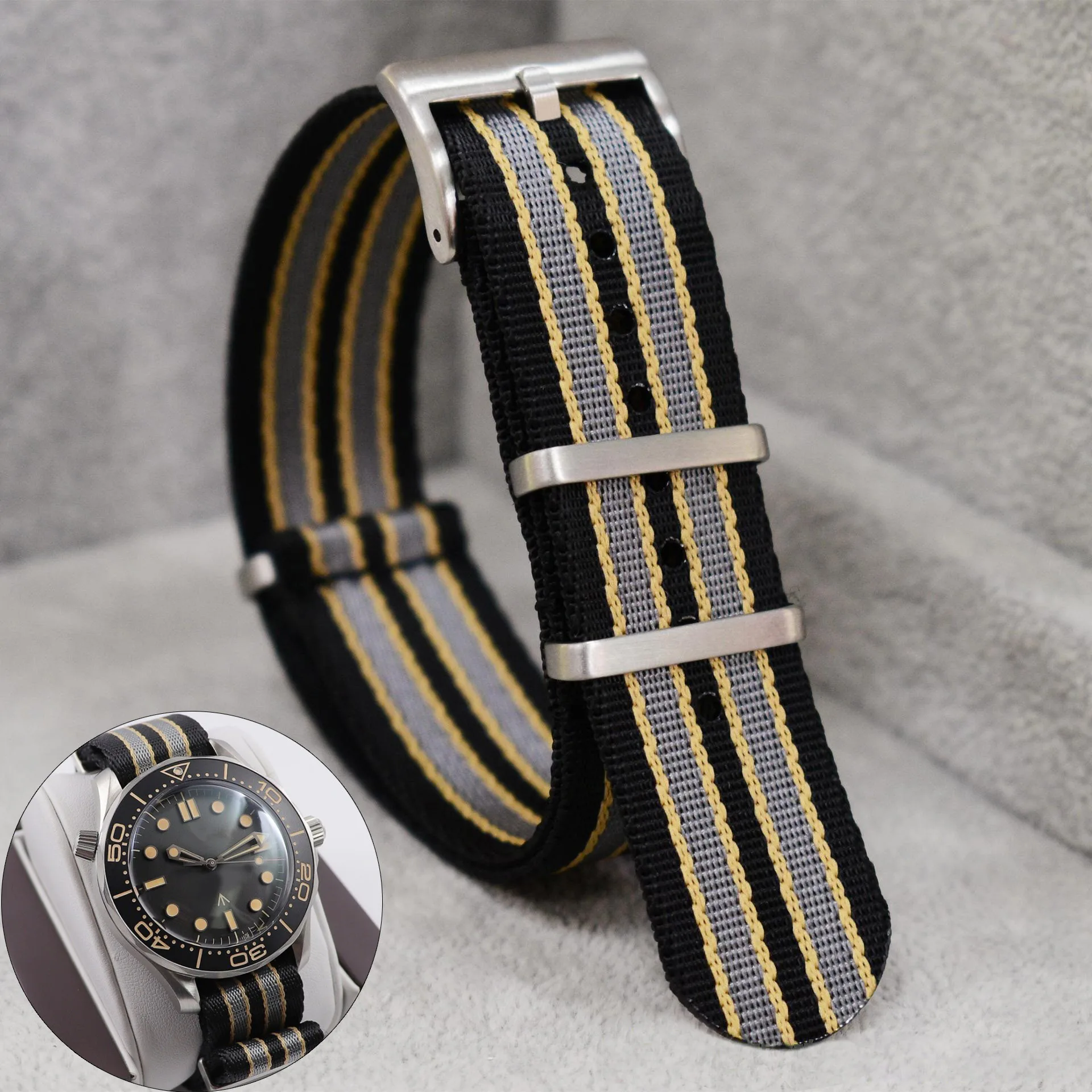 Nylon Nato Strap - 20 mm nylon horlogeband voor Omega