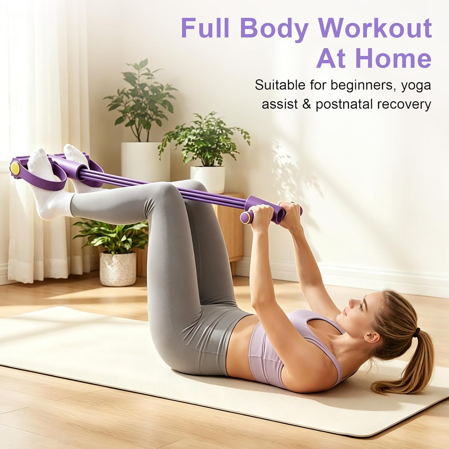 Milanaise Mesh Band - 4-buisige weerstandsband Multifunctionele spankabel Fitnessbanden 6-buisige