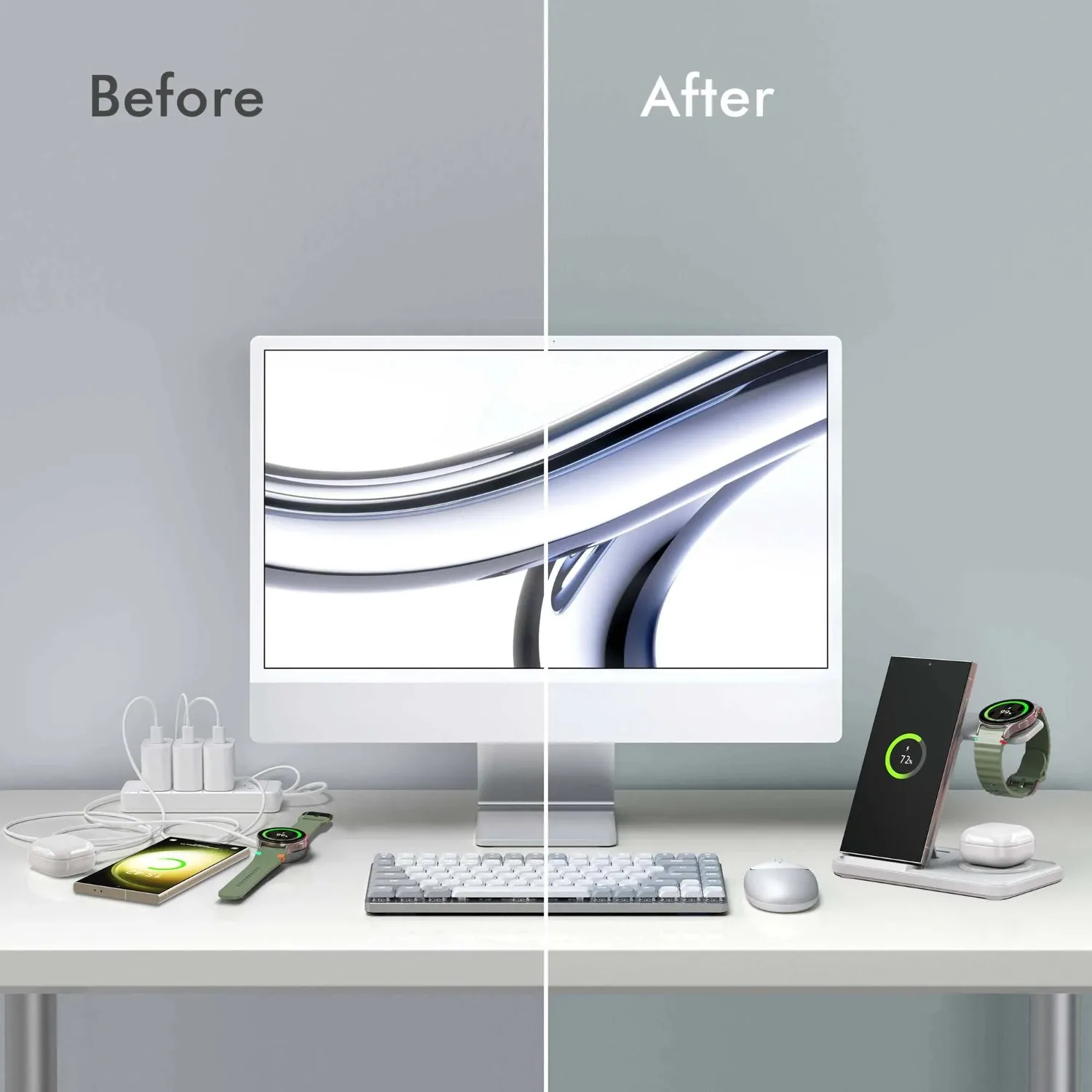 Desktop 3-in-1 draadloos laads - Watch Charger Cable recensie en prijs