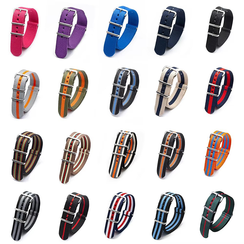18/20/22/24Mm Cambos Strepen S - Nylon Nato Strap recensie en prijs