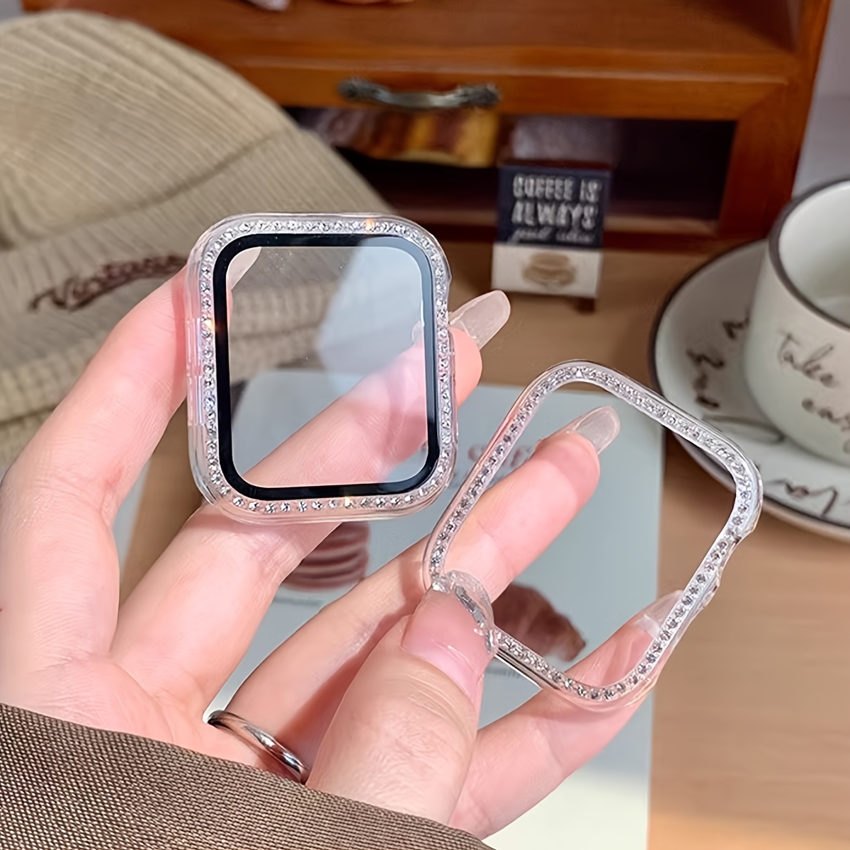 Glas + Diamant Case Voor Apple - Smartwatch Band Accessories recensie en prijs