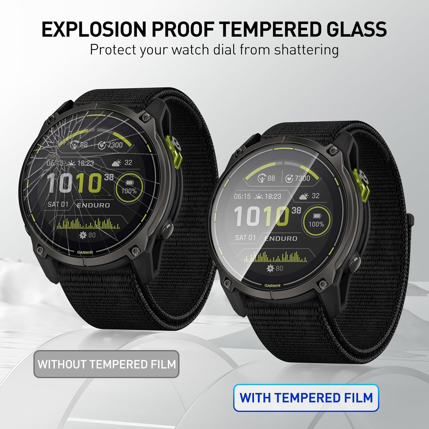 Gehard glasfilms voor Garmin E - Watch Face Protector recensie en prijs