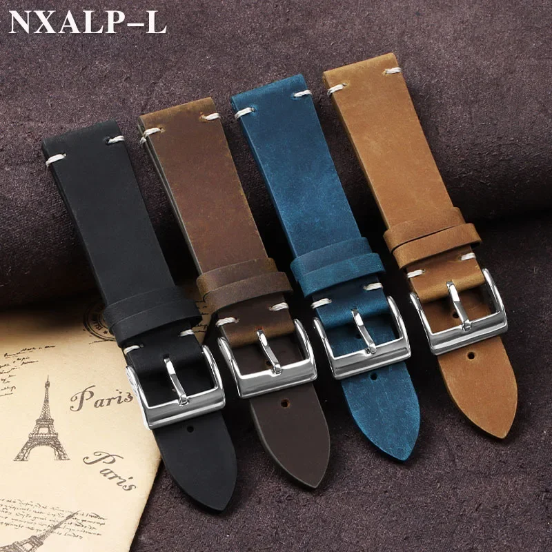 Vintage oliewas lederen horlog - Nylon Nato Strap recensie en prijs