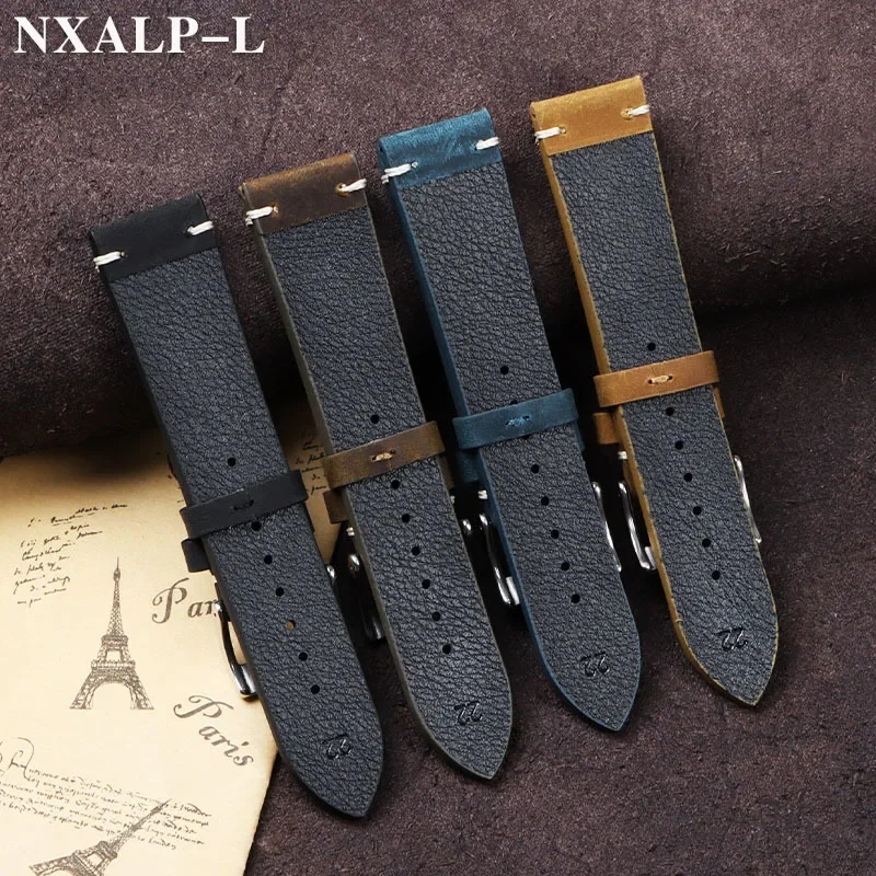 Vintage oliewas lederen horlog - Nylon Nato Strap recensie en prijs