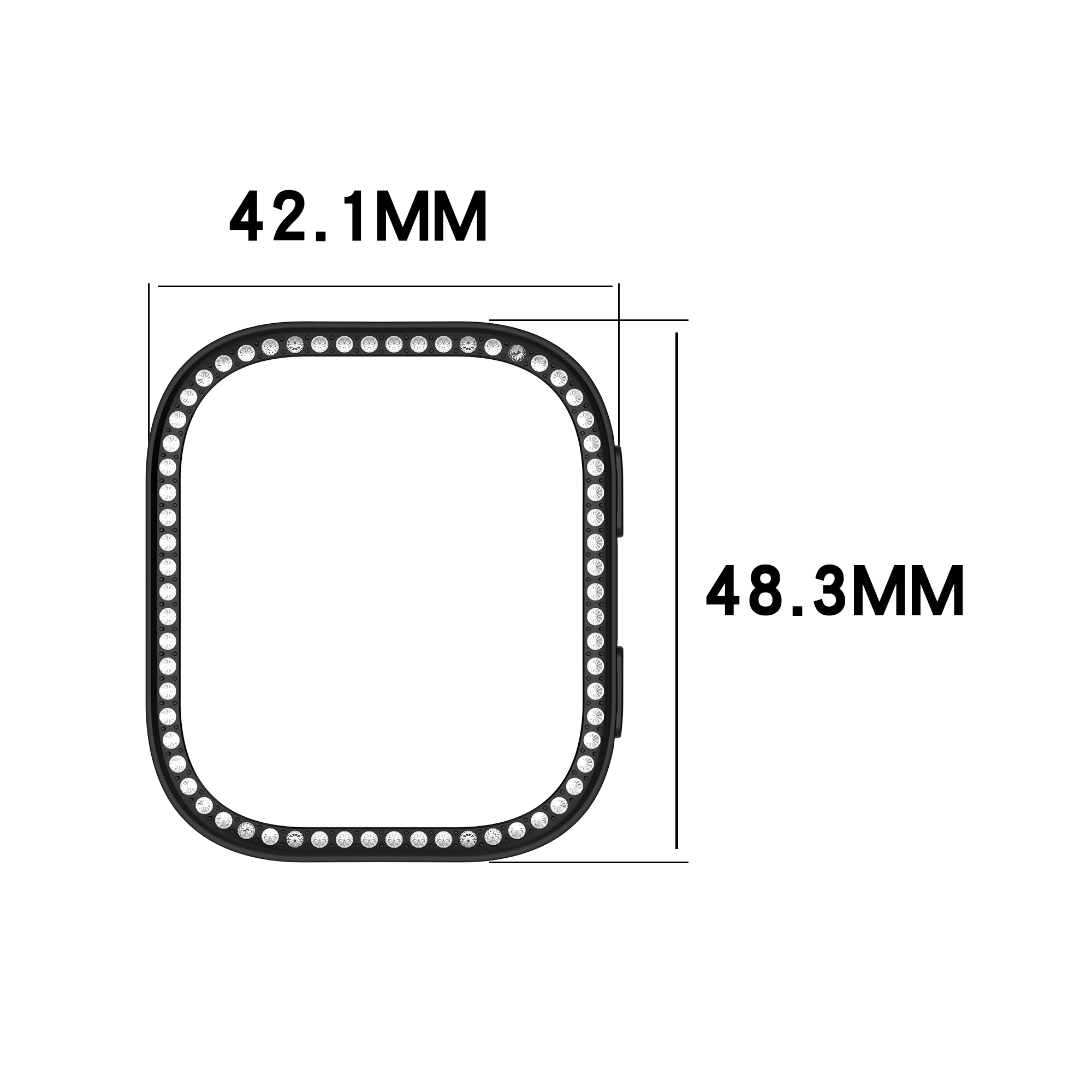 Single-Row Diamond Case voor A - Amazfit Smartwatch Accessories recensie en prijs