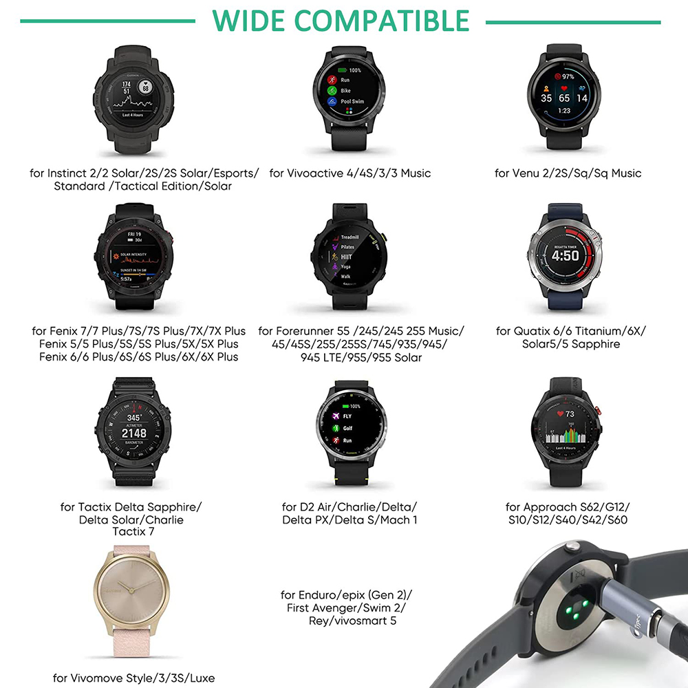 Type C/Micro USB/IOS Opladen D - Garmin Smartwatch Accessories recensie en prijs