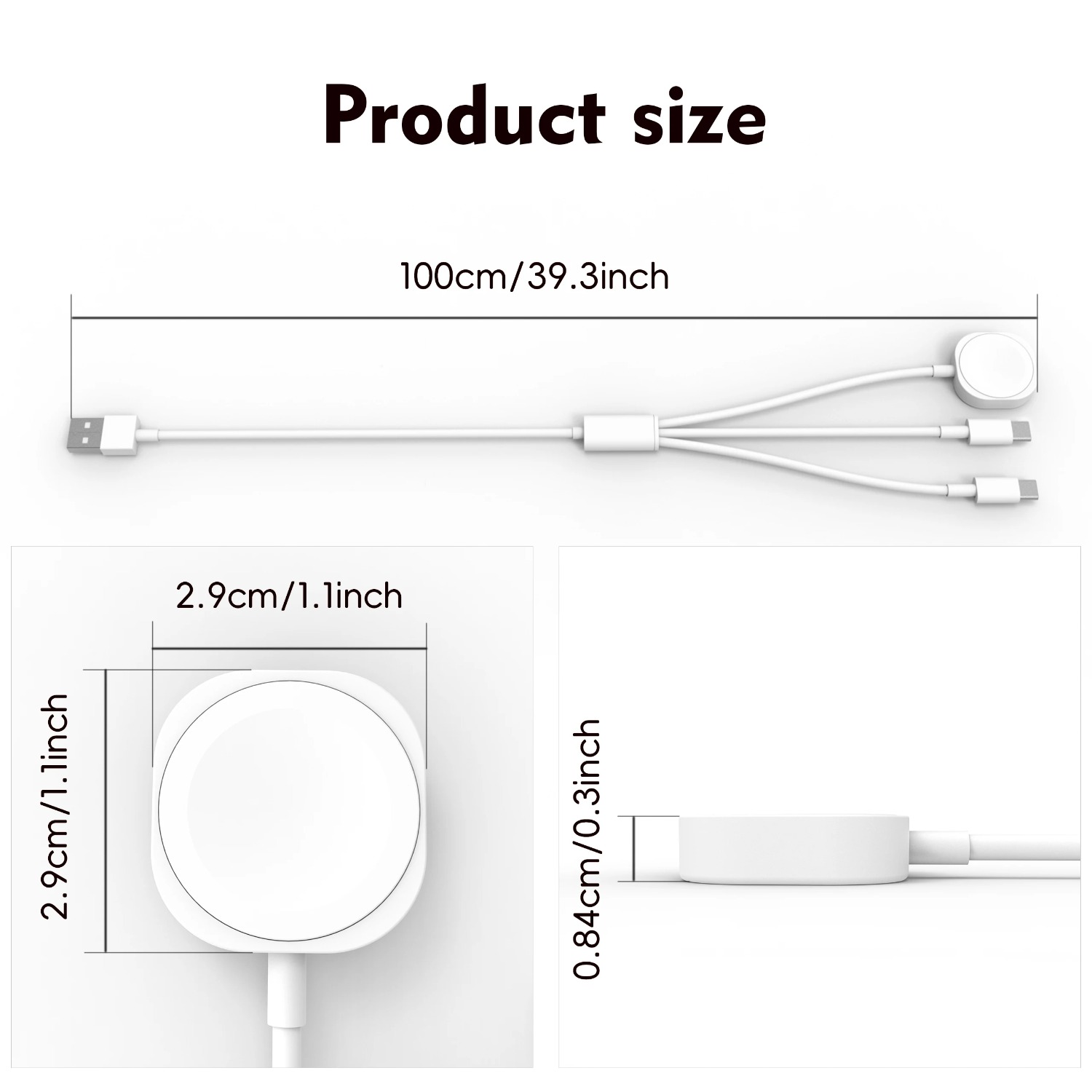 3-in-1 Magnetische Horloge-opl - Watch Charger Cable recensie en prijs