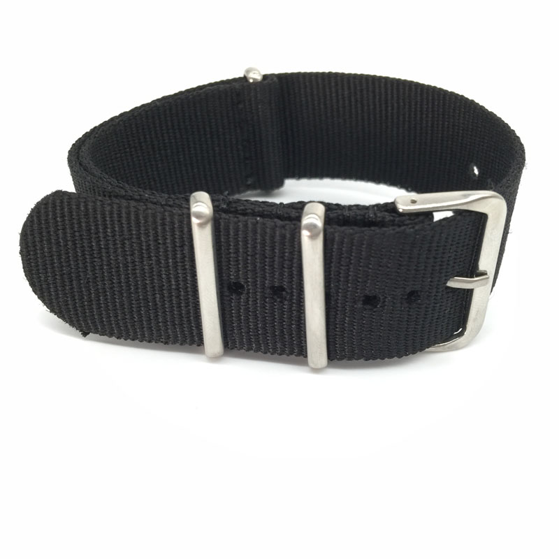 Zwarte nylon band voor 16 mm 1 - Nylon Nato Strap recensie en prijs