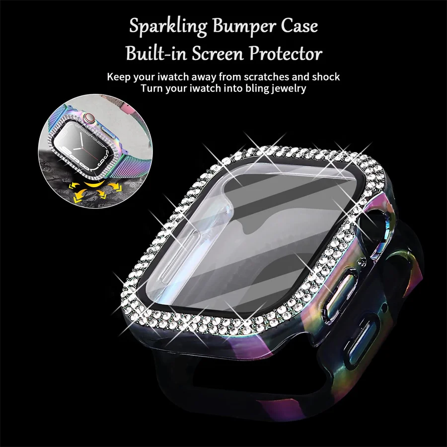 Diamanten Hoes Voor Appelhorlo - Smartwatch Band Accessories recensie en prijs