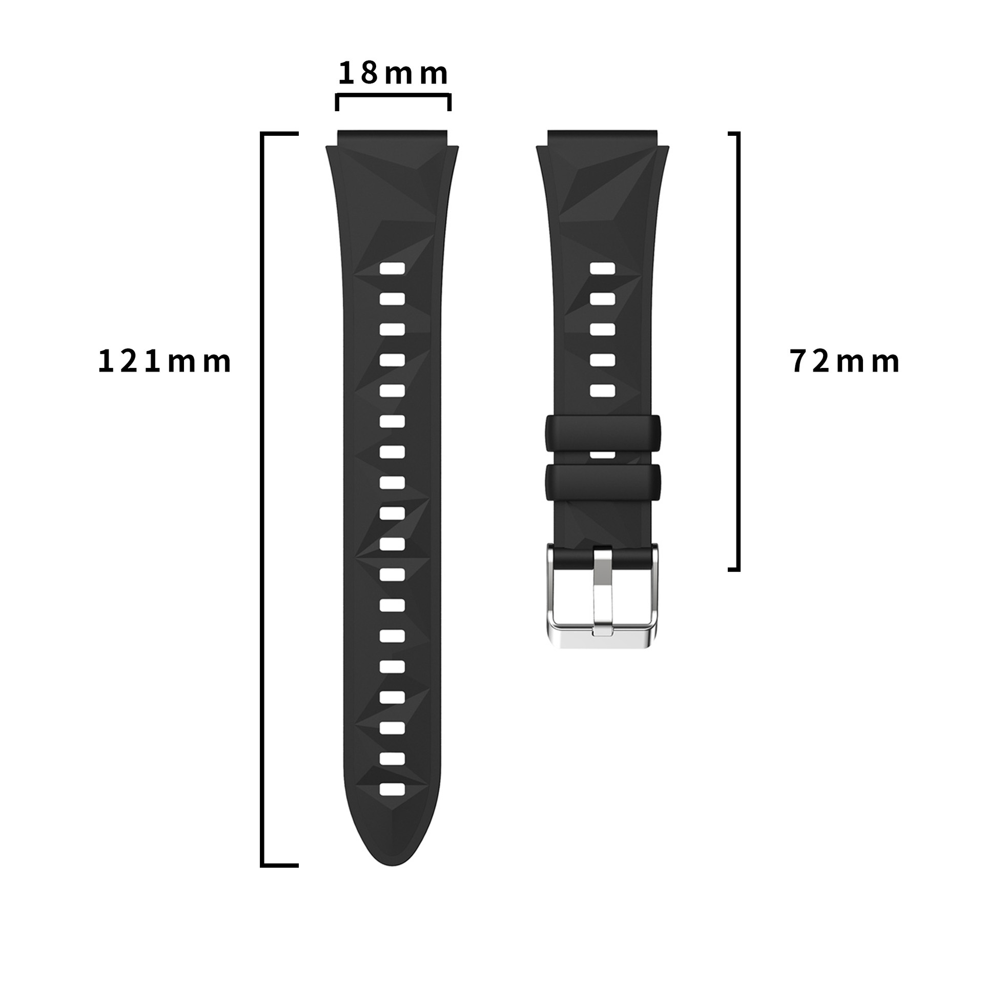 18mm/22mm Siliconen Band Voor  - Titan Smartwatch Accessories recensie en prijs