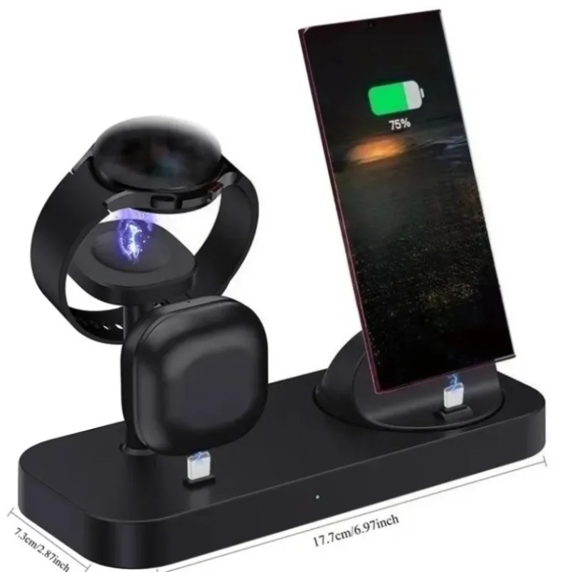3-in-1 draadloze oplader met d - Watch Charger Cable recensie en prijs