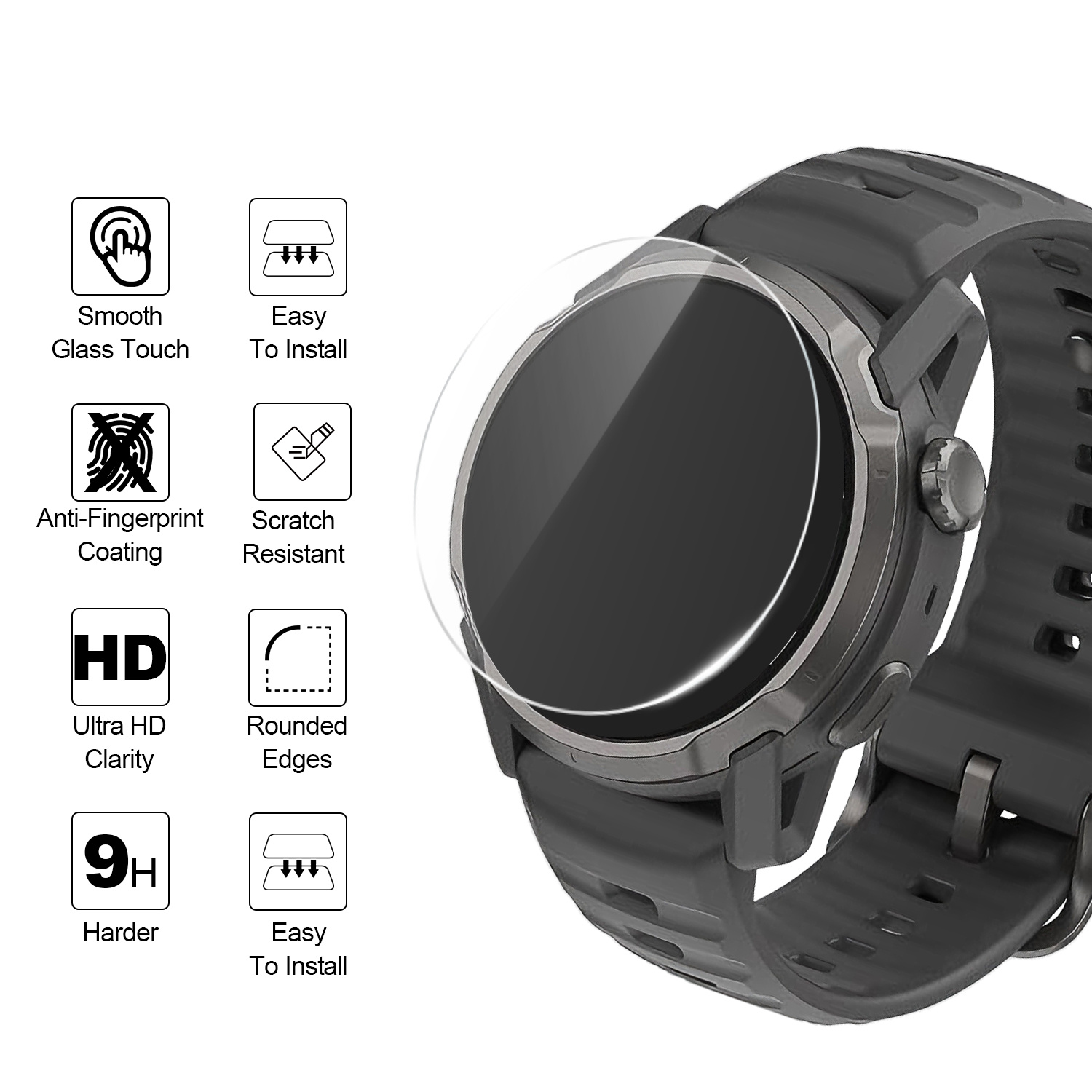 2 stuks horlogebeschermers voo - Watch Face Protector recensie en prijs